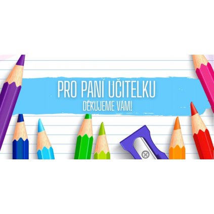 Čokoláda Pro paní učitelku - pastelky