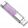 USB flash disk crystal fialová, 16 GB