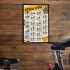 Stírací plakát Fitness - posuň svoje hranice
