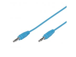 Audio kabel JACK/JACK 3.5mm - modrý