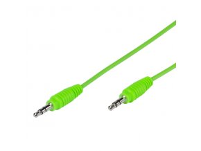 Audio kabel JACK/JACK 3.5mm - zelený