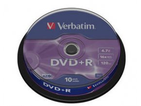 Verbatim DVD+R Matt Silver 10cake