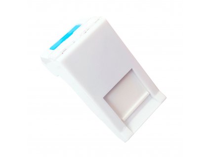 Modul French style Solarix 22,5 x 45mm pro 1 keystone úhlový bílý