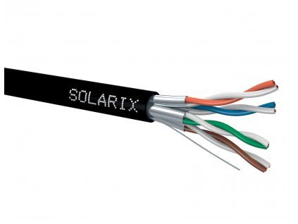 Instalační kabel Solarix CAT6A U/FTP PE  500m/cívka