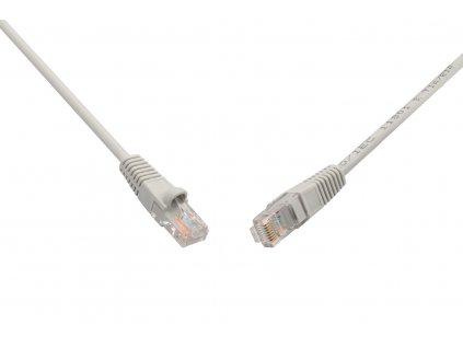 Patch kabel UTP RJ45-RJ45 cat.5e, 3m, šedý