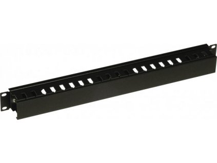 CONTEG DP-VP-K03-H vázací panel, 2U, 19", jednostranný, plastový kanál 80x60mm, RAL9005