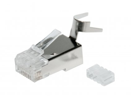 Konektor RJ45 CAT6A STP 8p8c stíněný skládaný na drát