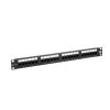 Patch panel Solarix 24 x RJ45 CAT5E UTP 150 MHz černý 1U