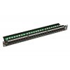 Patch panel Solarix 24 x RJ45 CAT6 UTP s vyvazovací lištou černý 1U