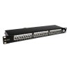 Patch panel Solarix 24 x RJ45 CAT6 STP černý 1U