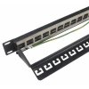 10G modulární neosazený patch panel Solarix 24 portů STP černý 1U