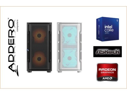 Cougar Uniface Black+White RGB + icore5 + ASRock