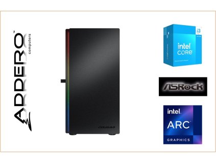 Cougar Purity Black + i3 14 + ASRock + Arc