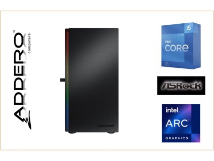Cougar Purity Black + i5 12 + ASRock + Arc