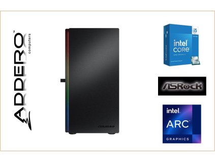 Cougar Purity Black + i5 14 + ASRock + Arc