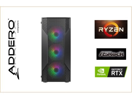 Cougar MX110 RGB Black + AMD R5 + ASRock + RTX