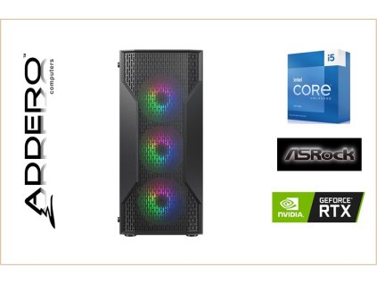 Cougar MX110 RGB Black + i5 13 + ASRock + RTX