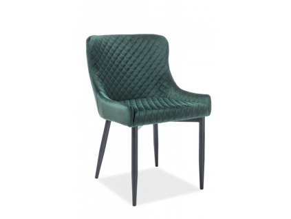 Čalouněná židle Colin zelená velvet