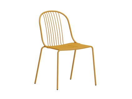 0015 DIANE CHAIR three quarter yellow