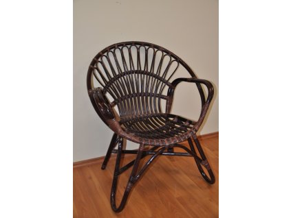 Ratanové křeslo Lentera s dekou