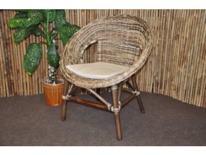 Ratanové křeslo Ebony wicker mix