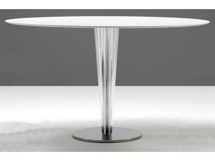 Moderní kruhový stůl Krystal pr. 130 cm