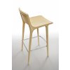 Moderní dřevěná barová židle Seame