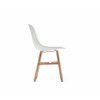 Moderní židle Pure loop mono na dřevěné podnoži