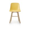 Židle Pure Loop mono retro na dřevěné podnoži