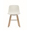 Židle Pure Loop mono retro na dřevěné podnoži
