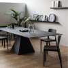 landing rectangular table in metal and mdf