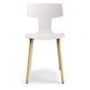 Moderní židle Split na dřevěné podnoži