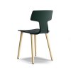 Moderní židle Split na dřevěné podnoži