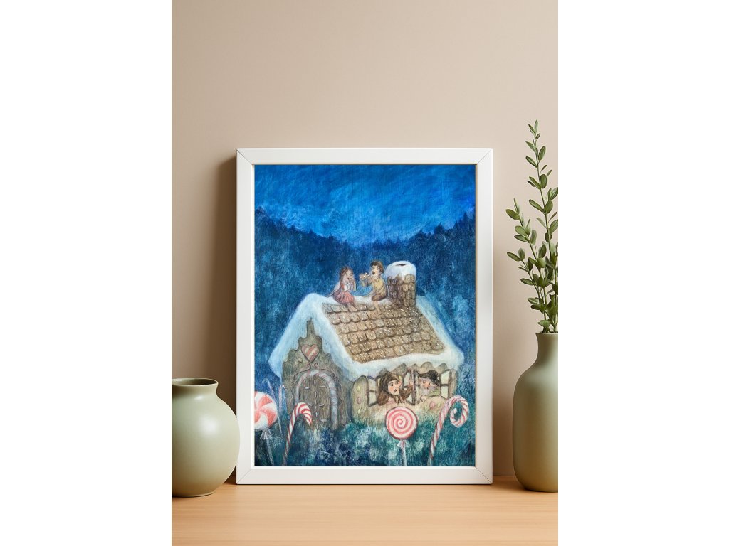 Illustration Gingerbread Cottage – Decorating Gingerbread Cookies