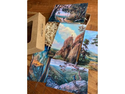 Gift set of 5 postcards Pilgrim