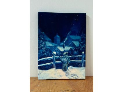 Tisk na plátno Blíží se Vánoce