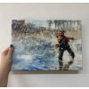 Print on canvas On ice