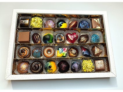 Krabička na 28 ks pralinek