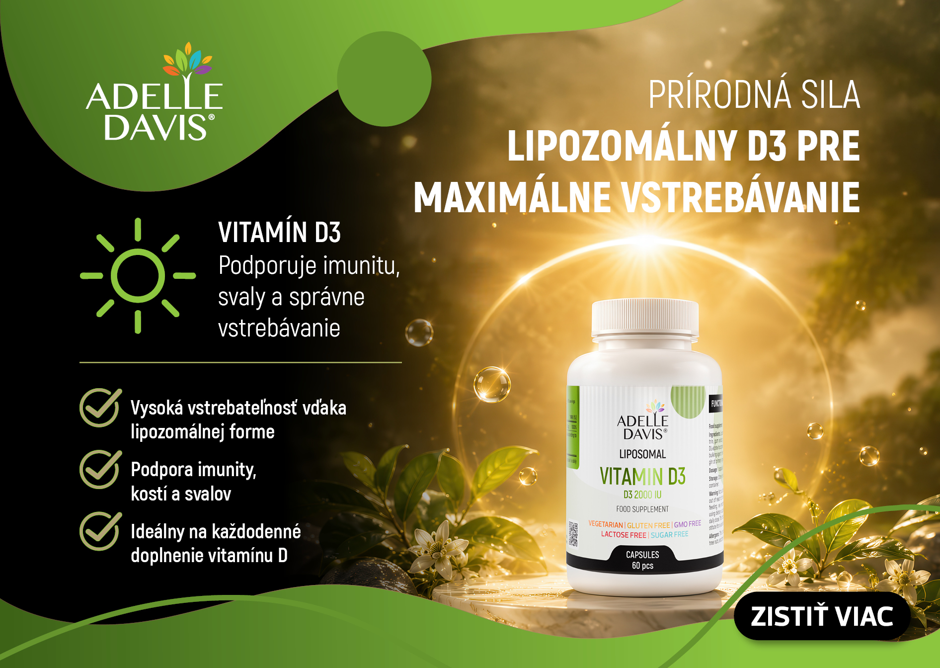 Lipozomálny vitamín D3!