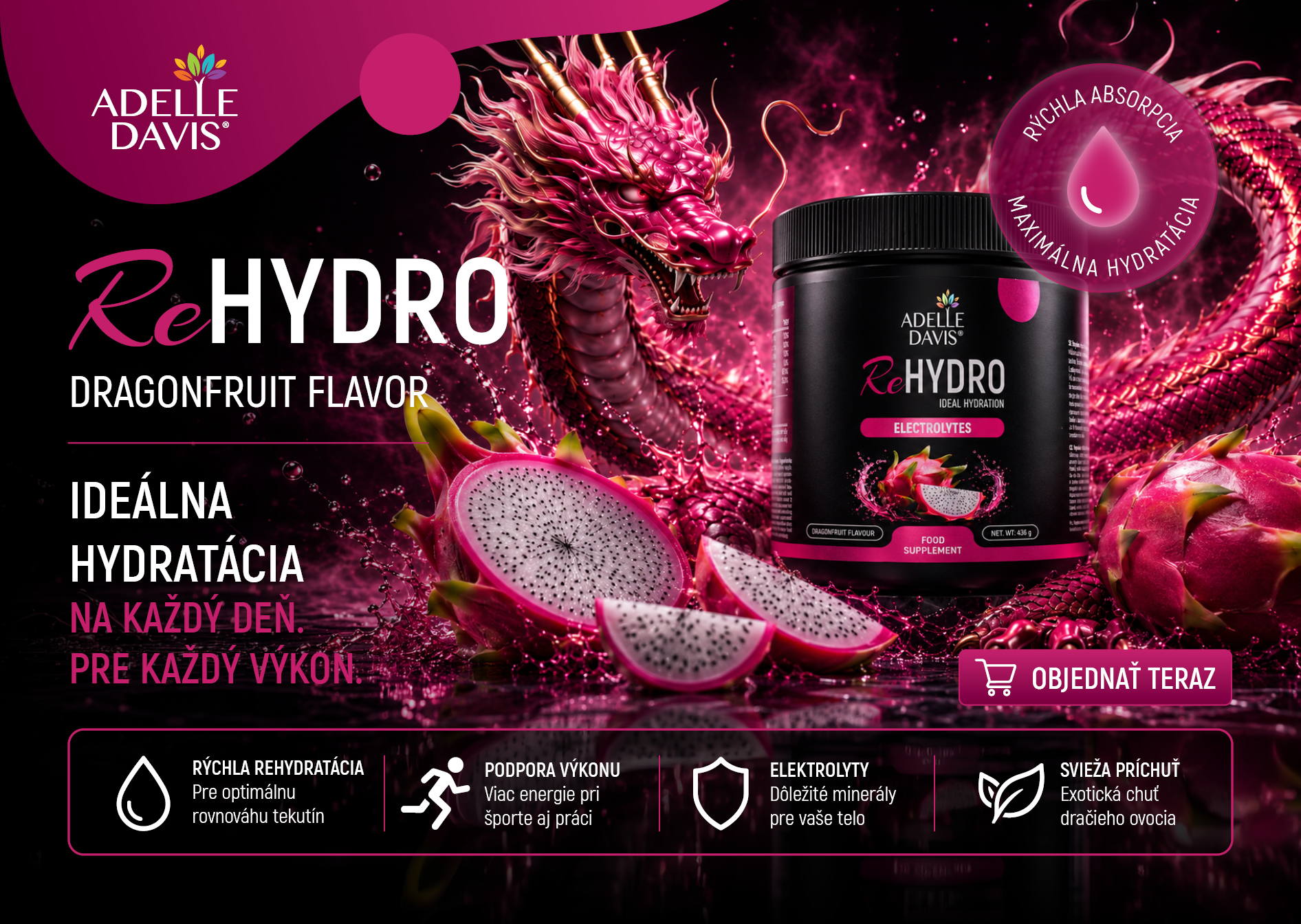 Novinka - ReHydro Dragonfruit