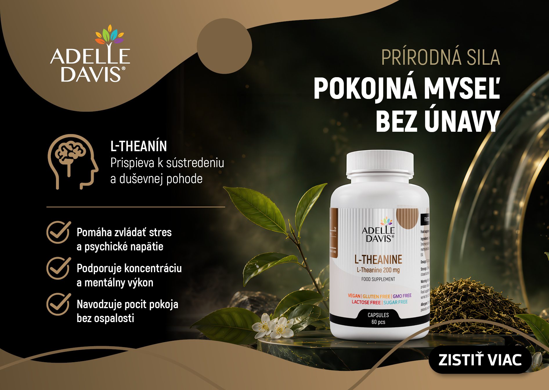 L-theanine pre pokojnú myseľ