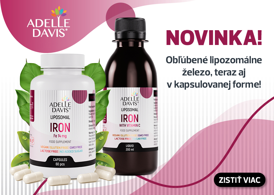 Lipozomálne železo v kapsuliach!