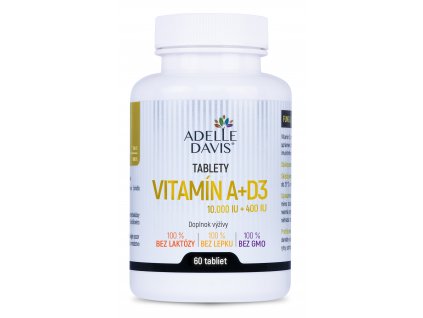 Adelle Davis - Vitamín A+D3 (10.000+400 IU), 60 tabliet