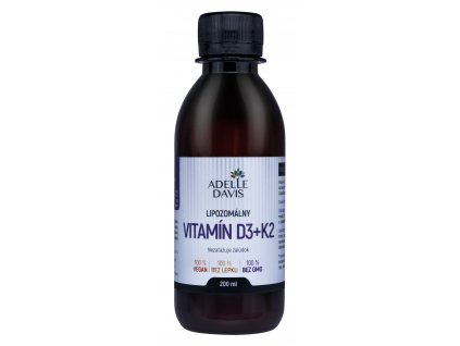 Adelle Davis - Lipozomálny vitamín D3+K2, 200ml