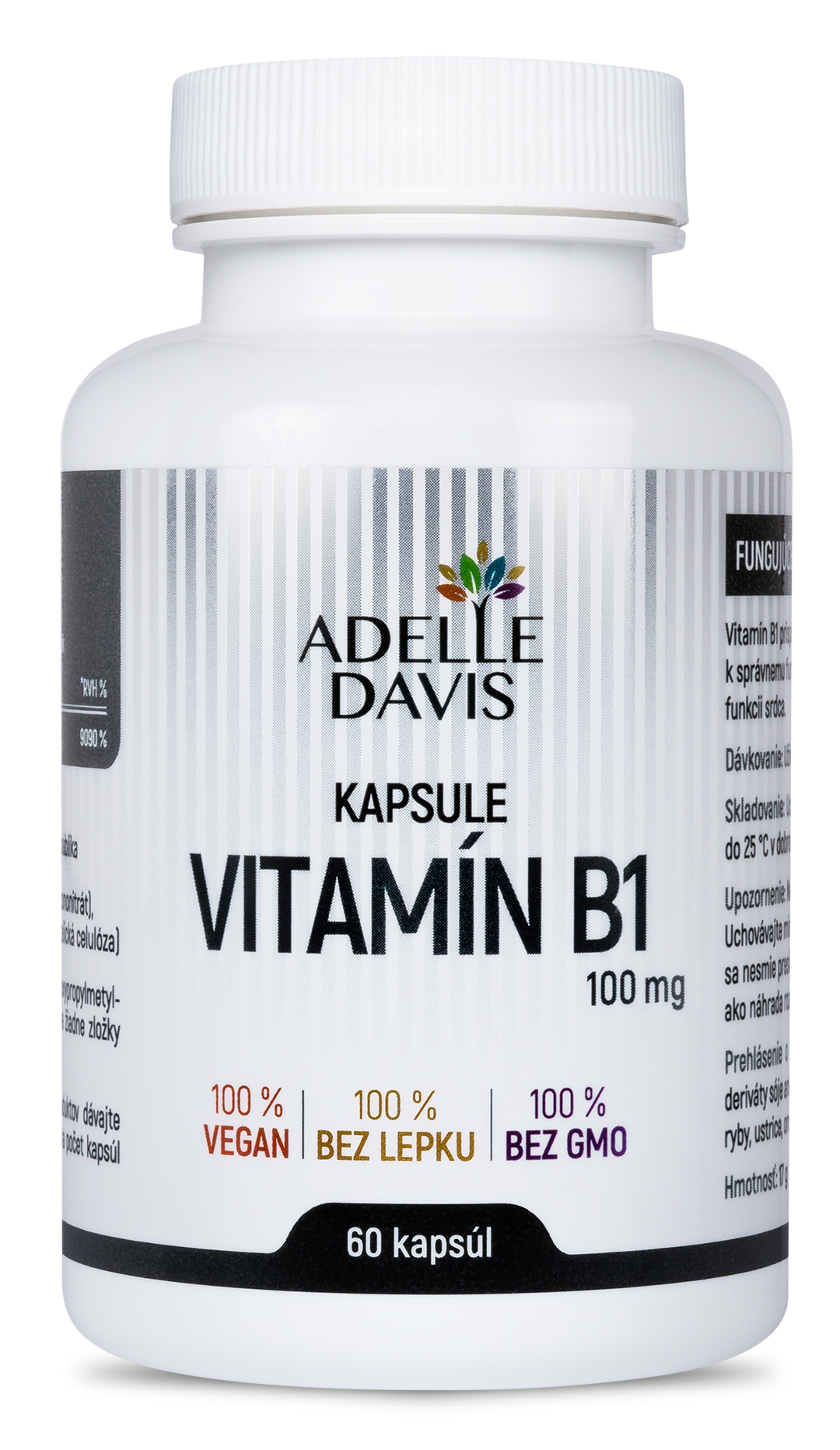 Adelle Davis - Vitamín B1 100 mg, 60 kapsúl