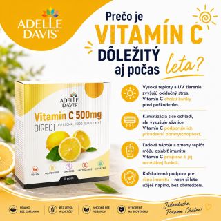 Vitamín C je dôležitý počas celého roka a leto nie je výnimkou! 🍋🌞 Nezabudni naň ani ty a uži si leto naplno! 🤍