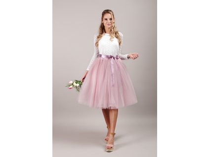 Tutu sukně tylová dámská - starorůžová - družička