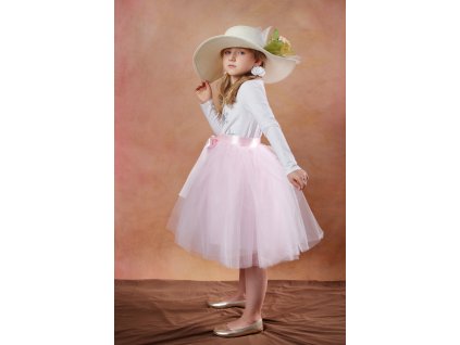 Tutu sukně tylová dětská - světle růžová - délka 35 cm a 50 cm