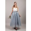 Tutu sukně tylová dámská maxi - šedá