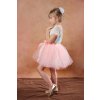 Tutu sukně tylová dětská - meruňková- délka 35 cm a 50 cm - družička